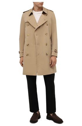 Мужские замшевые пенни-лоферы TOD’S темно-коричневого цвета по цене 59150 руб., арт. XXM06H00640RE0 | Фото 2 Мужские замшевые пенни-лоферы TOD’S темно-коричневого цвета, арт. XXM06H00640RE0 | Фото 2 (Материал внутренний: Натуральная кожа; Материал внешний: Замша, Кожа; Стили: Кэжуэл)