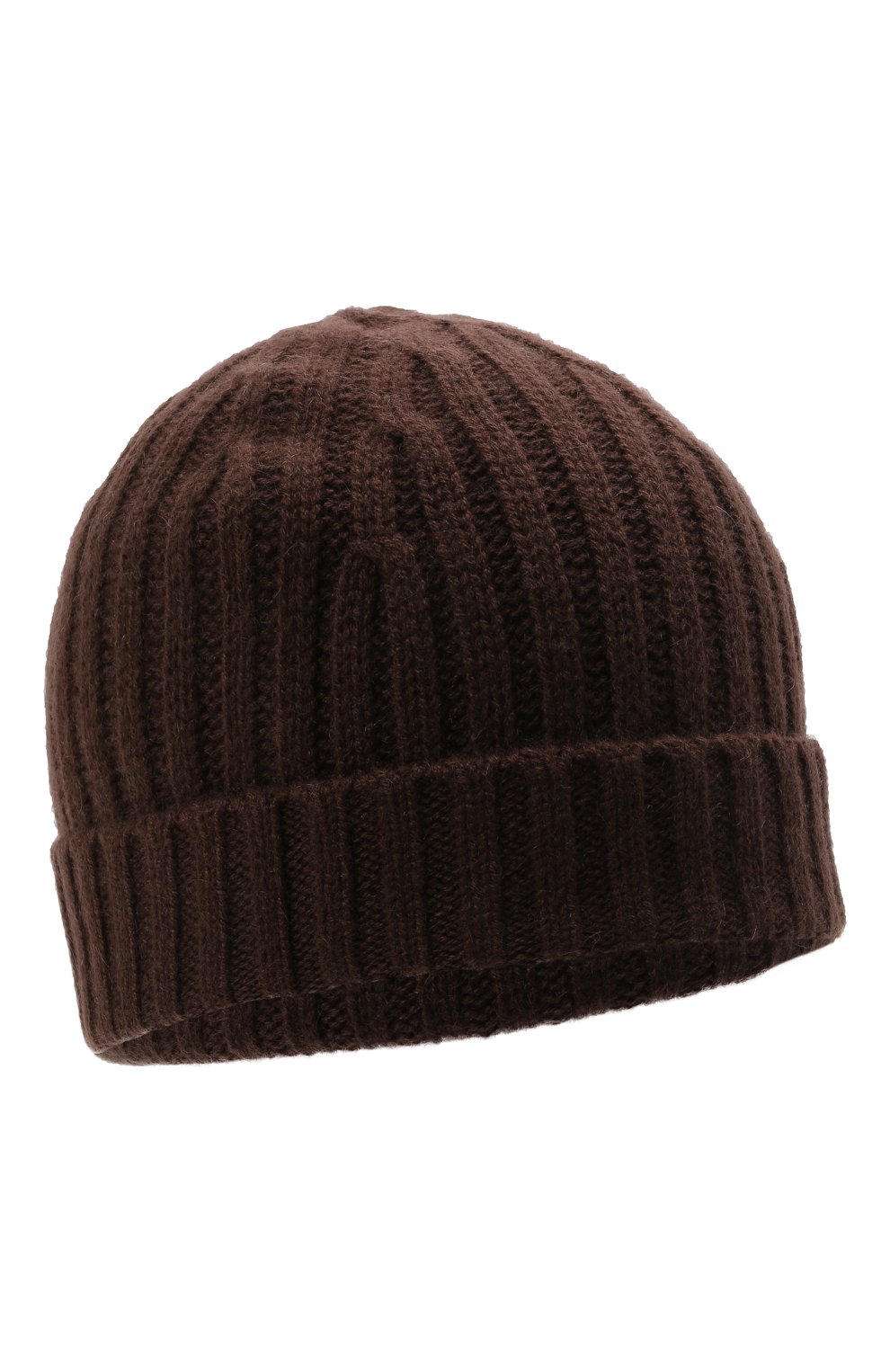 Мужская кашемировая шапка FTC темно-коричневого цвета, арт. 848-0500 | Фото 1 (Материал: Текстиль, Кашемир, Шерсть; Кросс-КТ: Трикотаж)