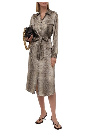 Женское шелковое платье RALPH LAUREN хаки цвета по цене 225500 руб., арт. 290845732 | Фото 2 Женское шелковое платье RALPH LAUREN хаки цвета, арт. 290845732 | Фото 2 (Материал внешний: Шелк; Рукава: Длинные; Стили: Гламурный; Случай: Повседневный; Длина Ж (юбки, платья, шорты): До колена; Женское Кросс-КТ: Платье-одежда)