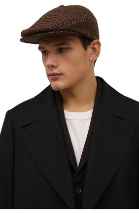 Мужская шерстяное кепи DSQUARED2 коричневого цвета по цене 22200 руб., арт. HAM0036 01W04523 | Фото 2 Мужская шерстяное кепи DSQUARED2 коричневого цвета, арт. HAM0036 01W04523 | Фото 2 (Материал: Шерсть)