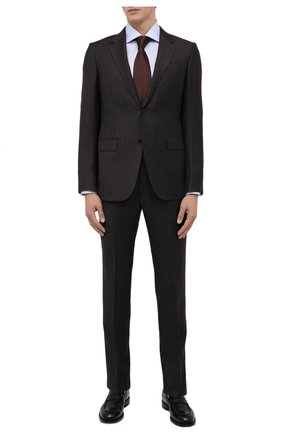 Мужской шерстяной костюм ERMENEGILDO ZEGNA коричневого цвета по цене 254000 руб., арт. 222531/221225 | Фото 1 Мужской шерстяной костюм ERMENEGILDO ZEGNA коричневого цвета, арт. 222531/221225 | Фото 1 (Материал подклада: Купро; Материал внешний: Шерсть; Рукава: Длинные; Костюмы М: Однобортный; Стили: Классический)