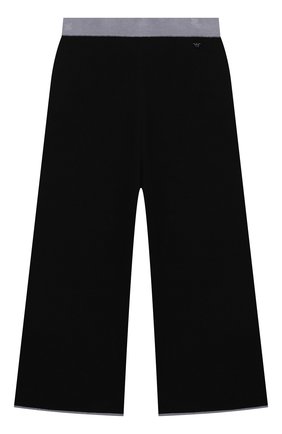 Детские брюки из вискозы EMPORIO ARMANI темно-синего цвета по цене 13950 руб., арт. 6K3P50/3MGKZ | Фото 1 Детские брюки из вискозы EMPORIO ARMANI темно-синего цвета, арт. 6K3P50/3MGKZ | Фото 1 (Материал внешний: Вискоза, Синтетический материал; Девочки Кросс-КТ: Брюки-одежда; Ростовка одежда: 10 - 11 лет | 140 - 146см, 13 - 15 лет | 158 см, 16 лет | 164 см, 4 года | 104 см, 5 лет | 110 см, 6 лет | 116 см, 7 лет | 122 см, 8 лет | 128 см)
