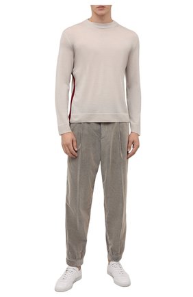 Мужские хлопковые брюки GIORGIO ARMANI бежевого цвета по цене 82550 руб., арт. 0WGPP0D7/T02SV | Фото 2 Мужские хлопковые брюки GIORGIO ARMANI бежевого цвета, арт. 0WGPP0D7/T02SV | Фото 2 (Материал внешний: Хлопок; Материал подклада: Синтетический материал; Длина (брюки, джинсы): Стандартные; Случай: Повседневный; Стили: Кэжуэл)