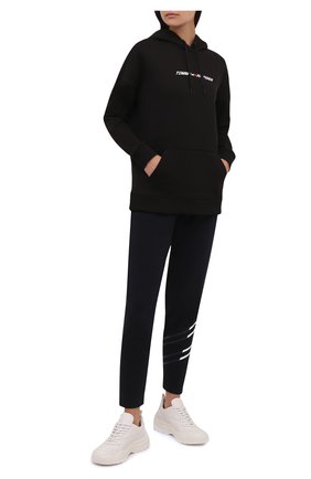 Женский хлопковое худи TOMMY HILFIGER черного цвета по цене 10990 руб., арт. S10S100980 | Фото 2 Женский хлопковое худи TOMMY HILFIGER черного цвета, арт. S10S100980 | Фото 2 (Рукава: Длинные; Длина (для топов): Стандартные; Материал внешний: Хлопок; Стили: Спорт-шик; Женское Кросс-КТ: Худи-спорт, Худи-одежда)