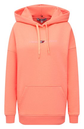 Женский хлопковое худи TOMMY HILFIGER оранжевого цвета по цене 10990 руб., арт. S10S100980 | Фото 1 Женский хлопковое худи TOMMY HILFIGER оранжевого цвета, арт. S10S100980 | Фото 1 (Материал внешний: Хлопок; Стили: Спорт-шик; Рукава: Длинные; Длина (для топов): Стандартные; Женское Кросс-КТ: Худи-одежда, Худи-спорт)