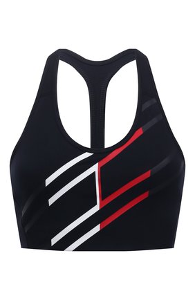 Женский бра-топ TOMMY HILFIGER темно-синего цвета по цене 4990 руб., арт. S10S101066 | Фото 1 Женский бра-топ TOMMY HILFIGER темно-синего цвета, арт. S10S101066 | Фото 1 (Материал внешний: Синтетический материал; Стили: Спорт-шик; Длина (для топов): Укороченные)