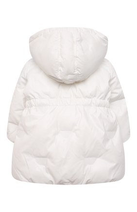 Детского утепленная куртка EMPORIO ARMANI белого цвета по цене 23550 руб., арт. 6KEL09/1NYWZ | Фото 2 Детского утепленная куртка EMPORIO ARMANI белого цвета, арт. 6KEL09/1NYWZ | Фото 2 (Рукава: Длинные; Материал внешний: Синтетический материал; Кросс-КТ НВ: Куртки; Материал подклада: Хлопок)
