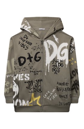 Детский хлопковая толстовка DOLCE & GABBANA хаки цвета по цене 20900 руб., арт. L4JWBV/G7BJ5/2-6 | Фото 1 Детский хлопковая толстовка DOLCE & GABBANA хаки цвета, арт. L4JWBV/G7BJ5/2-6 | Фото 1 (Материал внешний: Хлопок; Рукава: Длинные; Мальчики Кросс-КТ: Толстовка-одежда; Ростовка одежда: 2 года | 92 см, 3 года | 98 см, 4 года | 104 см, 5 лет | 110 см, 6 лет | 116 см)