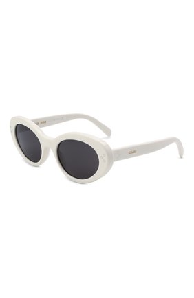 Женские солнцезащитные очки CELINE EYEWEAR белого цвета по цене 29950 руб., арт. CL40193I 25A | Фото 1