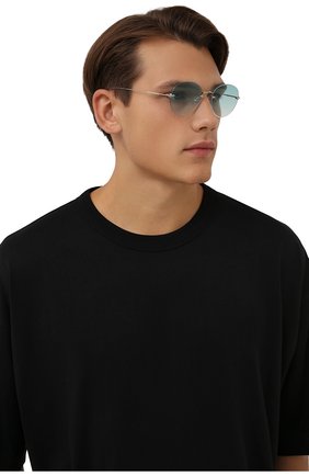 Женские солнцезащитные очки EYEPETIZER бирюзового цвета по цене 12050 руб., арт. CARY 1-21 | Фото 3 Женские солнцезащитные очки EYEPETIZER бирюзового цвета, арт. CARY 1-21 | Фото 3 (Тип очков: С/з; Оптика Гендер: оптика-унисекс)