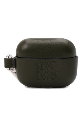 Кожаный чехол для airpods pro LOEWE хаки цвета по цене 35550 руб., арт. C500036X01 | Фото 1 Кожаный чехол для airpods pro LOEWE хаки цвета, арт. C500036X01 | Фото 1 (Материал: Натуральная кожа; Женское Кросс-КТ: Кожа AirPods)