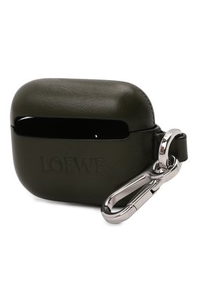 Кожаный чехол для airpods pro LOEWE хаки цвета по цене 35550 руб., арт. C500036X01 | Фото 3 Кожаный чехол для airpods pro LOEWE хаки цвета, арт. C500036X01 | Фото 3 (Материал: Натуральная кожа; Женское Кросс-КТ: Кожа AirPods)