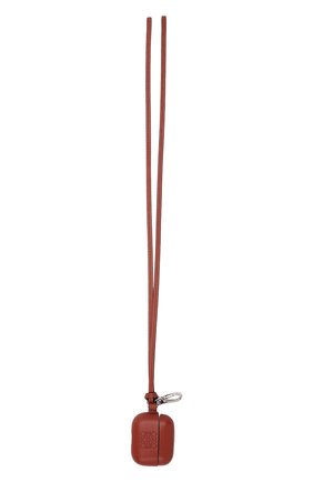 Кожаный чехол для airpods pro LOEWE коричневого цвета, арт. C500036X01 | Фото 5 (Материал: Натуральная кожа; Женское Кросс-КТ: Кожа AirPods)