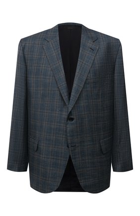 Мужской пиджак из шерсти и шелка BRIONI синего цвета по цене 332000 руб., арт. RGH00X/01A0F/PARLAMENT0 | Фото 1 Мужской пиджак из шерсти и шелка BRIONI синего цвета, арт. RGH00X/01A0F/PARLAMENT0 | Фото 1 (Рукава: Длинные; Материал внешний: Шерсть; Материал подклада: Купро; Длина (для топов): Стандартные; Случай: Коктейльный; Пиджаки М: Прямой; Стили: Классический; Big sizes: Big Sizes)