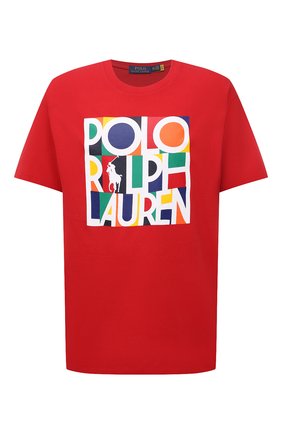 Мужская хлопковая футболка POLO RALPH LAUREN красного цвета по цене 7520 руб., арт. 711843380/PRL BS | Фото 1 Мужская хлопковая футболка POLO RALPH LAUREN красного цвета, арт. 711843380/PRL BS | Фото 1 (Материал внешний: Хлопок; Принт: С принтом; Длина (для топов): Удлиненные; Рукава: Короткие; Стили: Спорт-шик; Big sizes: Big Sizes)
