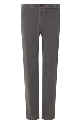 Мужские хлопковые брюки MARCO PESCAROLO серого цвета, арт. CHIAIAM/ZIP+SFILA/4402 | Фото 1 (Длина (брюки, джинсы): Стандартные; Материал внешний: Хлопок; Случай: Повседневный; Стили: Кэжуэл; Big sizes: Big Sizes)