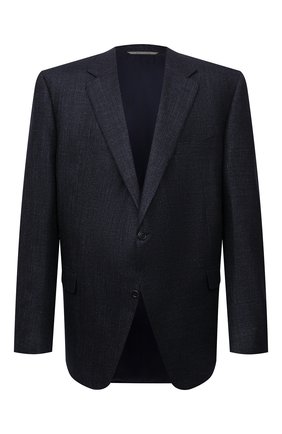 Мужской пиджак из шерсти и шелка CANALI синего цвета по цене 120500 руб., арт. 11280/CF01749/60-64 | Фото 1 Мужской пиджак из шерсти и шелка CANALI синего цвета, арт. 11280/CF01749/60-64 | Фото 1 (Длина (для топов): Стандартные; Рукава: Длинные; Материал подклада: Купро; Материал внешний: Шерсть; Случай: Формальный; Пиджаки М: Прямой; Стили: Классический; Big sizes: Big Sizes)