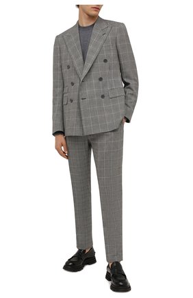 Мужской шерстяной костюм RALPH LAUREN серого цвета по цене 278500 руб., арт. 798843729 | Фото 1 Мужской шерстяной костюм RALPH LAUREN серого цвета, арт. 798843729 | Фото 1 (Материал подклада: Купро; Материал внешний: Шерсть; Рукава: Длинные; Костюмы М: Двубортный; Стили: Классический)