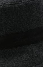 Мужская кашемировая панама LORO PIANA темно-серого цвета, арт. FAL9575 | Фото 4 (Материал: Текстиль, Кашемир, Шерсть)