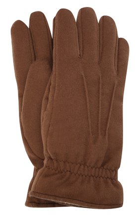 Мужские кашемировые перчатки LORO PIANA коричневого цвета, арт. FAL3287 | Фото 1 (Материал: Шерсть, Кашемир, Текстиль; Кросс-КТ: Трикотаж)
