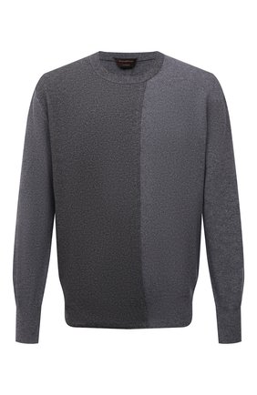 Мужской кашемировый джемпер ZEGNA COUTURE серого цвета по цене 123000 руб., арт. CYK60/BS0 | Фото 1 Мужской кашемировый джемпер ZEGNA COUTURE серого цвета, арт. CYK60/BS0 | Фото 1 (Длина (для топов): Стандартные; Рукава: Длинные; Материал внешний: Шерсть, Кашемир; Вырез: Круглый; Мужское Кросс-КТ: Джемперы; Принт: Без принта; Стили: Кэжуэл)