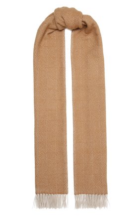 Женский кашемировый шарф turati LORO PIANA бежевого цвета, арт. FAL7232 | Фото 1 (Материал: Шерсть, Кашемир, Текстиль)