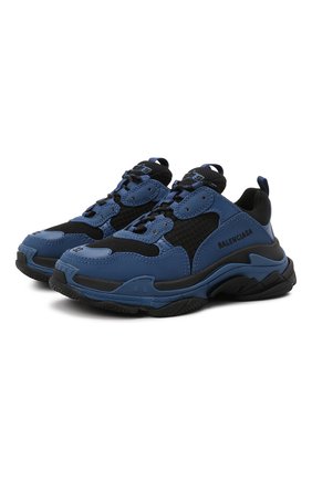 Детские кроссовки BALENCIAGA синего цвета по цене 39950 руб., арт. 654251/W2CA1 | Фото 1 Детские кроссовки BALENCIAGA синего цвета, арт. 654251/W2CA1 | Фото 1 (Материал внешний: Текстиль, Экокожа; Материал внутренний: Текстиль; Стили: Гранж)