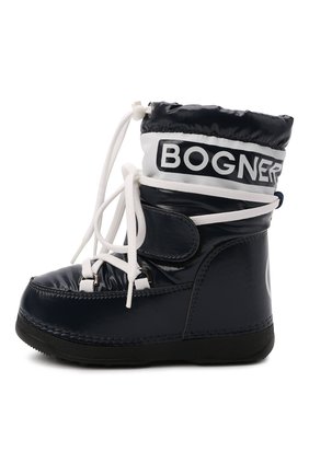 Мужского утепленные сапоги BOGNER синего цвета по цене 23500 руб., арт. 42145702/SESTRIERE JR.3 | Фото 2 Мужского утепленные сапоги BOGNER синего цвета, арт. 42145702/SESTRIERE JR.3 | Фото 2 (Материал внешний: Экокожа, Текстиль; Материал утеплителя: Натуральный мех, Шерсть)