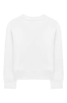 Детский хлопковый свитшот STELLA MCCARTNEY белого цвета по цене 4995 руб., арт. 603246/SRJ19 | Фото 2 Детский хлопковый свитшот STELLA MCCARTNEY белого цвета, арт. 603246/SRJ19 | Фото 2 (Рукава: Длинные; Материал внешний: Хлопок; Девочки Кросс-КТ: Толстовка-одежда; Ростовка одежда: 9 лет | 134 см, 12 лет | 152 см, 13 - 15 лет | 158 см, 16 лет | 164 см, 18 мес | 86 см, 2 года | 92 см, 3 года | 98 см, 4 года | 104 см, 5 лет | 110 см, 7 лет | 122 см)