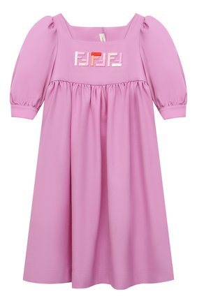 Детское шерстяное платье FENDI розового цвета по цене 53950 руб., арт. JFB445/AEXR/3A-6A | Фото 1 Детское шерстяное платье FENDI розового цвета, арт. JFB445/AEXR/3A-6A | Фото 1 (Материал внешний: Шерсть; Рукава: Короткие; Случай: Повседневный; Девочки Кросс-КТ: Платье-одежда; Ростовка одежда: 5 лет | 110 см, 6 лет | 116 см)