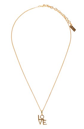 Женская кулон на цепочке SAINT LAURENT золотого цвета по цене 28450 руб., арт. 669087/Y1500 | Фото 1 Женская кулон на цепочке SAINT LAURENT золотого цвета, арт. 669087/Y1500 | Фото 1 (Материал: Металл)