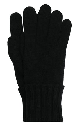 Женские кашемировые перчатки INVERNI черного цвета, арт. 5299 GU | Фото 1 (Материал: Кашемир, Шерсть, Текстиль; Кросс-КТ: Трикотаж)