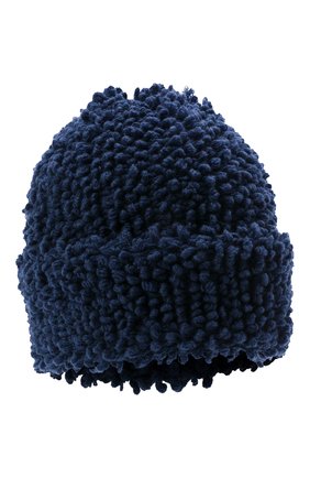 Женская кашемировая шапка INVERNI синего цвета, арт. 4938 CM | Фото 1 (Материал: Кашемир, Шерсть, Текстиль)