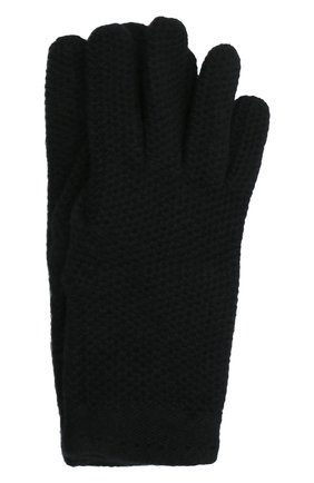 Женские кашемировые перчатки INVERNI черного цвета, арт. 2576 GU | Фото 1 (Материал: Шерсть, Кашемир, Текстиль; Кросс-КТ: Трикотаж)