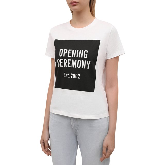 фото Хлопковая футболка opening ceremony