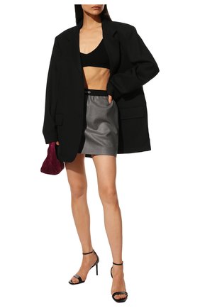 Женская кашемировая юбка TOM FORD серого цвета по цене 82300 руб., арт. GC5600-FAX778 | Фото 2 Женская кашемировая юбка TOM FORD серого цвета, арт. GC5600-FAX778 | Фото 2 (Материал подклада: Шелк; Материал внешний: Кашемир, Шерсть; Длина Ж (юбки, платья, шорты): Мини; Женское Кросс-КТ: Юбка-одежда; Стили: Гламурный)