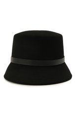 Женская фетровая шляпа VALENTINO черного цвета, арт. WW2HGA63/WGY | Фото 1 (Материал: Текстиль, Шерсть)