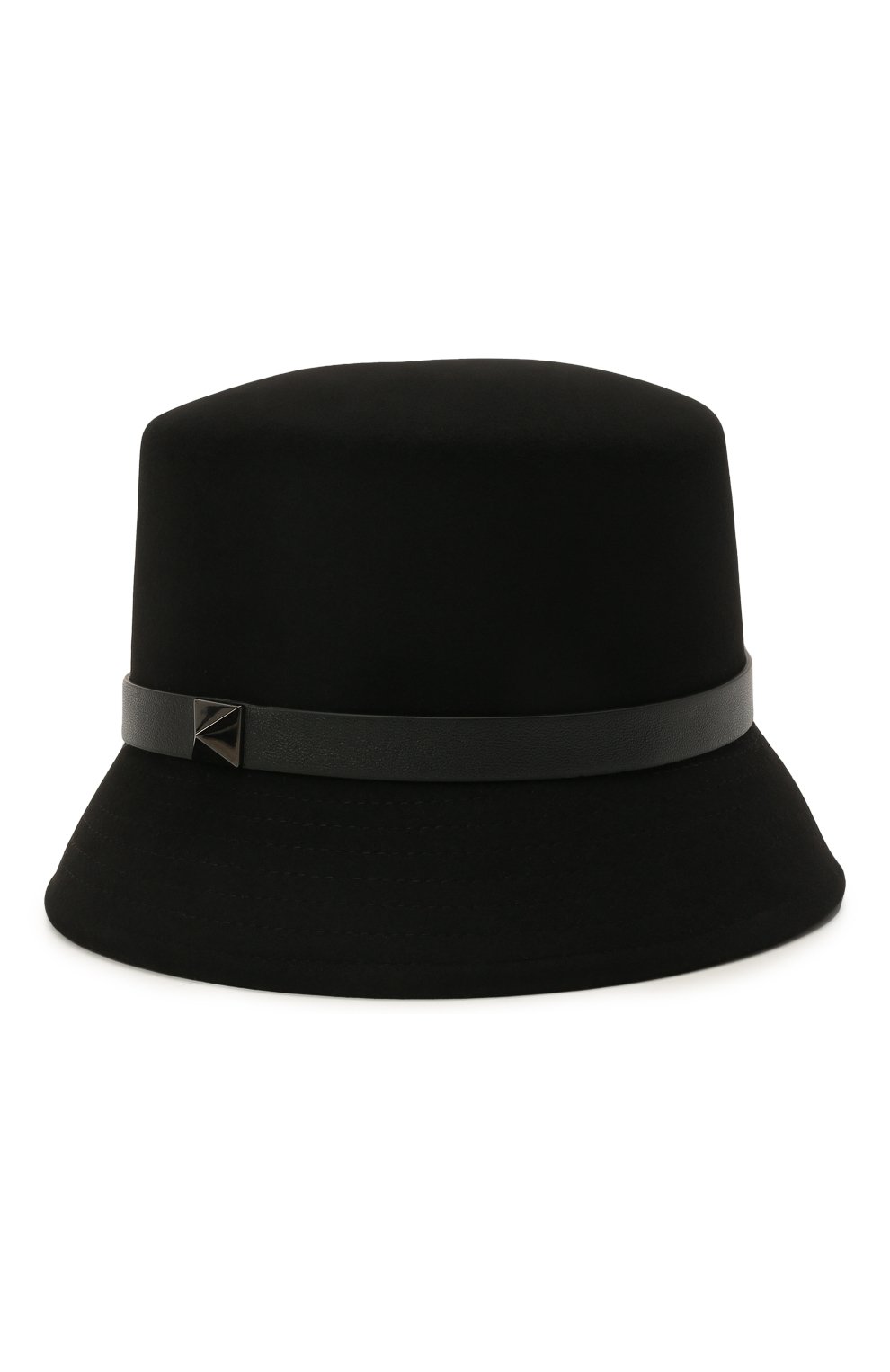 Женская фетровая шляпа VALENTINO черного цвета, арт. WW2HGA63/WGY | Фото 3 (Материал: Текстиль, Шерсть)