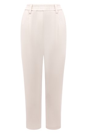 Женские хлопковые брюки BRUNELLO CUCINELLI белого цвета по цене 99500 руб., арт. M0R24P7745 | Фото 1 Женские хлопковые брюки BRUNELLO CUCINELLI белого цвета, арт. M0R24P7745 | Фото 1 (Материал внешний: Хлопок; Длина (брюки, джинсы): Стандартные; Женское Кросс-КТ: Брюки-одежда; Стили: Кэжуэл; Силуэт Ж (брюки и джинсы): Прямые)
