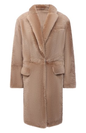 Женская шуба из овчины BRUNELLO CUCINELLI бежевого цвета по цене 899500 руб., арт. MPMFS9572 | Фото 1 Женская шуба из овчины BRUNELLO CUCINELLI бежевого цвета, арт. MPMFS9572 | Фото 1 (Рукава: Длинные; Длина (верхняя одежда): До середины бедра; Материал внешний: Натуральный мех; Материал подклада: Синтетический материал; Стили: Кэжуэл; Женское Кросс-КТ: Мех)