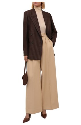 Женские кожаные туфли aubri 100 BURBERRY коричневого цвета по цене 60600 руб., арт. 8042467 | Фото 2 Женские кожаные туфли aubri 100 BURBERRY коричневого цвета, арт. 8042467 | Фото 2 (Подошва: Плоская; Каблук высота: Высокий; Материал внутренний: Натуральная кожа; Каблук тип: Шпилька)