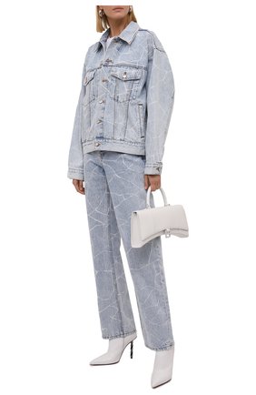 Женская джинсовая куртка DENIM X ALEXANDER WANG голубого цвета по цене 57700 руб., арт. 4DC3212976 | Фото 2 Женская джинсовая куртка DENIM X ALEXANDER WANG голубого цвета, арт. 4DC3212976 | Фото 2 (Длина (верхняя одежда): Короткие; Материал внешний: Хлопок; Рукава: Длинные; Кросс-КТ: Куртка, Деним; Стили: Гранж)
