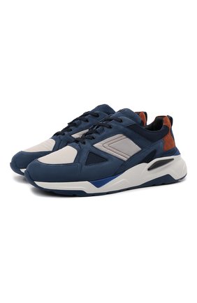 Мужские комбинированные кроссовки ZILLI SPORT синего цвета по цене 96550 руб., арт. MDW-T184/SB1 | Фото 1 Мужские комбинированные кроссовки ZILLI SPORT синего цвета, арт. MDW-T184/SB1 | Фото 1 (Подошва: Массивная; Материал внутренний: Натуральная кожа; Стили: Спорт; Материал внешний: Кожа)