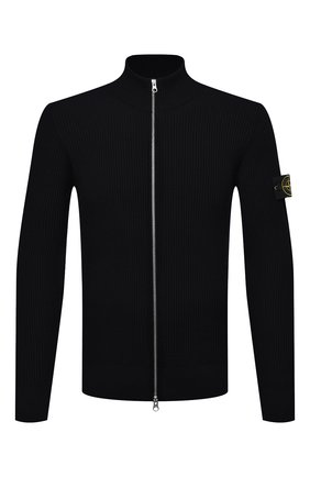 Мужской шерстяной кардиган STONE ISLAND темно-синего цвета по цене 36300 руб., арт. 7515523C2 | Фото 1 Мужской шерстяной кардиган STONE ISLAND темно-синего цвета, арт. 7515523C2 | Фото 1 (Материал внешний: Шерсть; Мужское Кросс-КТ: Кардиган-одежда; Стили: Кэжуэл; Рукава: Длинные; Длина (для топов): Стандартные)