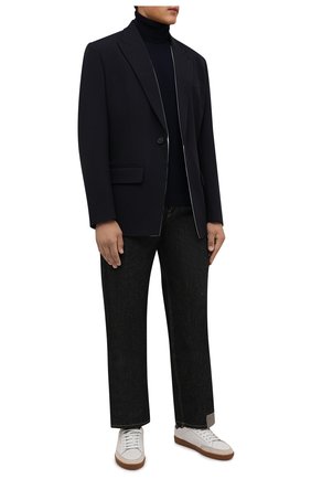 Мужской кашемировая водолазка ERMENEGILDO ZEGNA темно-синего цвета по цене 99950 руб., арт. UYK11/120 | Фото 2 Мужской кашемировая водолазка ERMENEGILDO ZEGNA темно-синего цвета, арт. UYK11/120 | Фото 2 (Рукава: Длинные; Материал внешний: Шерсть, Кашемир; Длина (для топов): Стандартные; Мужское Кросс-КТ: Водолазка-одежда; Принт: Без принта; Стили: Кэжуэл; Региональные ограничения белый список (Axapta Mercury): RU)