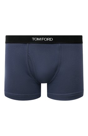 Мужские хлопковые боксеры TOM FORD темно-синего цвета по цене 5455 руб., арт. T4LC31040 | Фото 1 Мужские хлопковые боксеры TOM FORD темно-синего цвета, арт. T4LC31040 | Фото 1 (Материал внешний: Хлопок; Кросс-КТ: бельё; Мужское Кросс-КТ: Трусы)