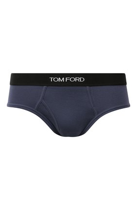 Мужские хлопковые брифы TOM FORD темно-синего цвета по цене 4960 руб., арт. T4LC11040 | Фото 1 Мужские хлопковые брифы TOM FORD темно-синего цвета, арт. T4LC11040 | Фото 1 (Материал внешний: Хлопок; Кросс-КТ: бельё; Мужское Кросс-КТ: Трусы)