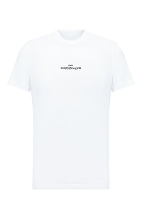 Мужская хлопковая футболка MAISON MARGIELA белого цвета по цене 21800 руб., арт. S30GC0701/S22816 | Фото 1 Мужская хлопковая футболка MAISON MARGIELA белого цвета, арт. S30GC0701/S22816 | Фото 1 (Материал внешний: Хлопок; Принт: С принтом; Стили: Минимализм; Длина (для топов): Стандартные; Рукава: Короткие)