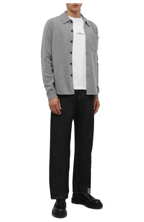 Мужская хлопковая футболка MAISON MARGIELA белого цвета по цене 21800 руб., арт. S30GC0701/S22816 | Фото 2 Мужская хлопковая футболка MAISON MARGIELA белого цвета, арт. S30GC0701/S22816 | Фото 2 (Материал внешний: Хлопок; Принт: С принтом; Стили: Минимализм; Длина (для топов): Стандартные; Рукава: Короткие)