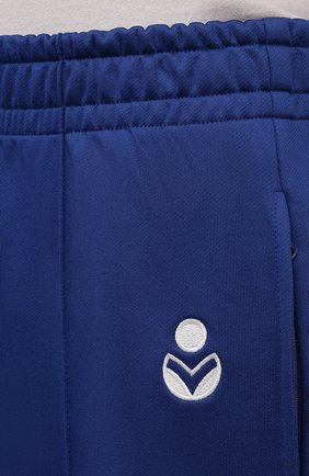 Мужские брюки ISABEL MARANT синего цвета, арт. PA2031-21A015H/INAYS | Фото 5 (Длина (брюки, джинсы): Стандартные; Материал внешний: Синтетический материал, Хлопок; Стили: Спорт-шик)